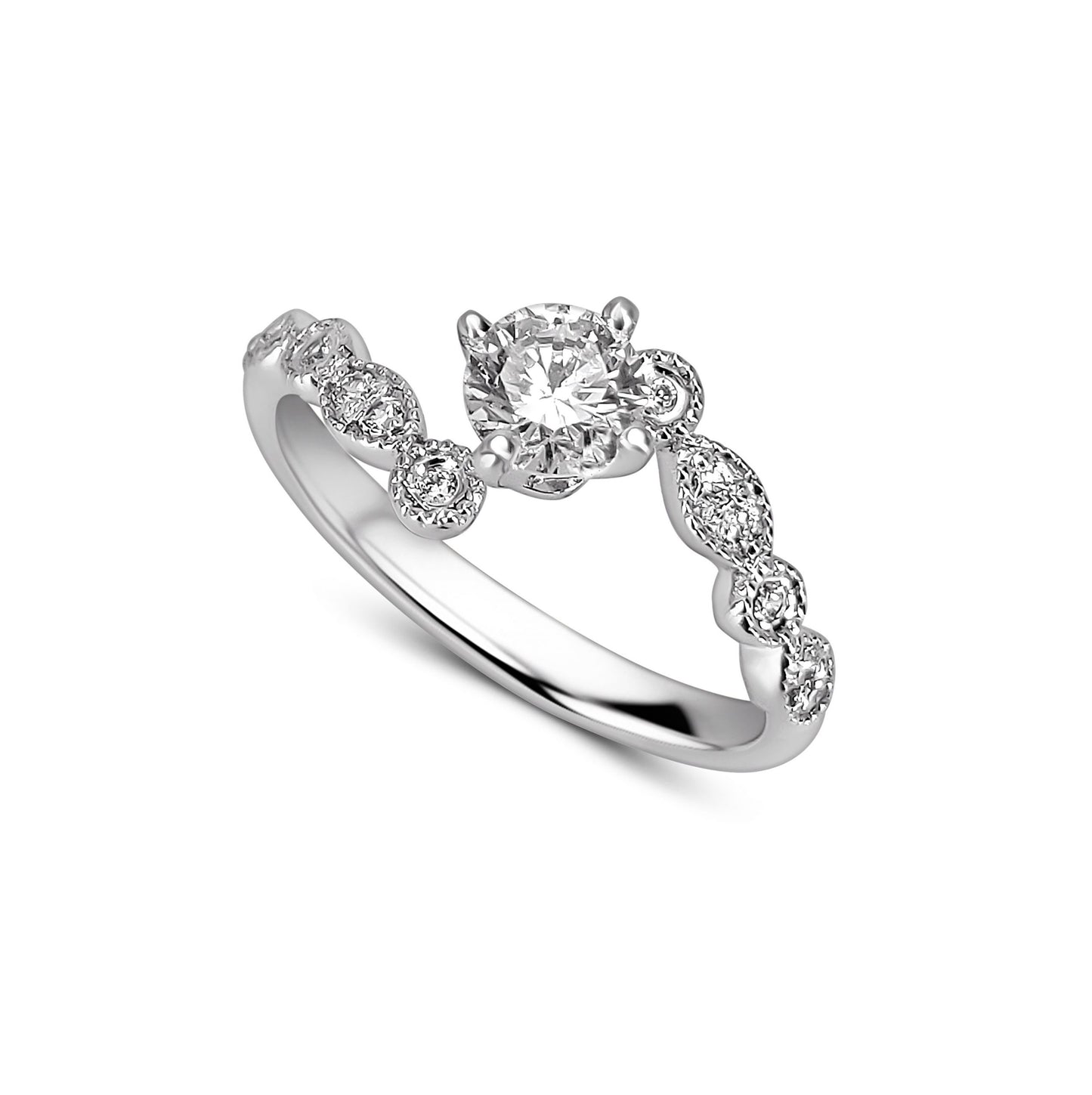 Amazing Quality,Center Diamond , Total diamond wt. 0.10ct. 14K OR 18K Gold Engagement Engagement Wedding Anniversary Gift Ring