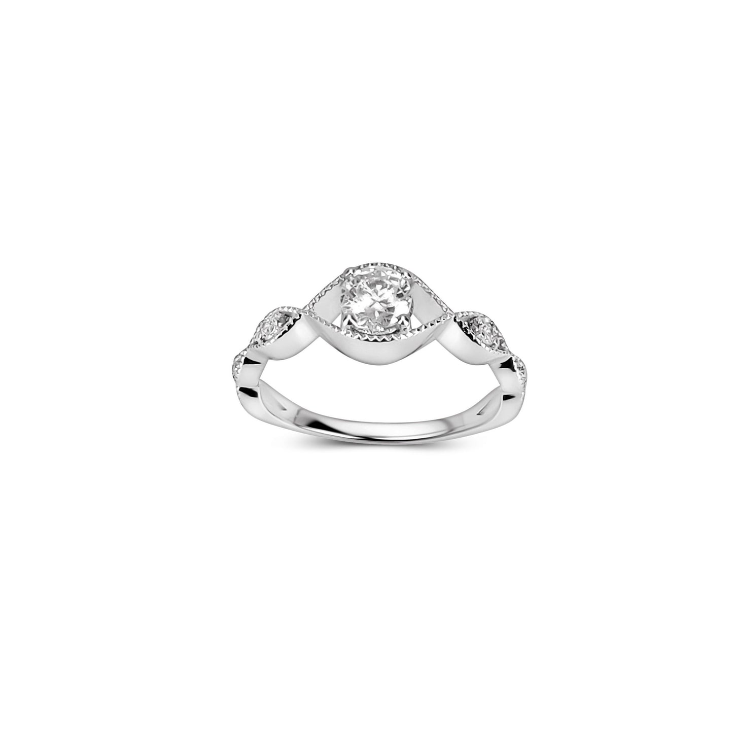 Amazing Quality,Center Diamond , Total diamond wt. 0.065ct. 14K OR 18K Gold Engagement Engagement Wedding Anniversary Gift Ring