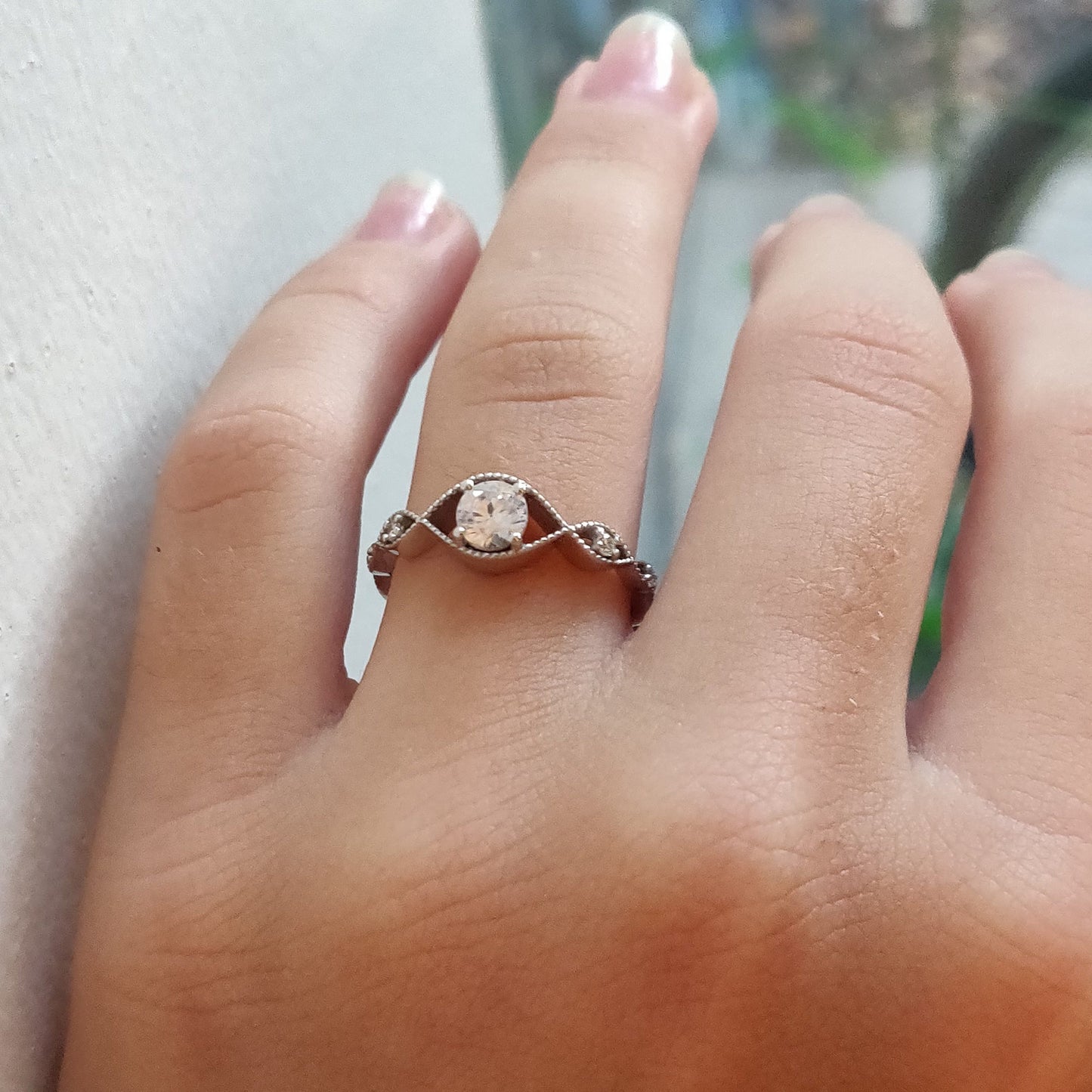 Amazing Quality,Center Diamond , Total diamond wt. 0.065ct. 14K OR 18K Gold Engagement Engagement Wedding Anniversary Gift Ring