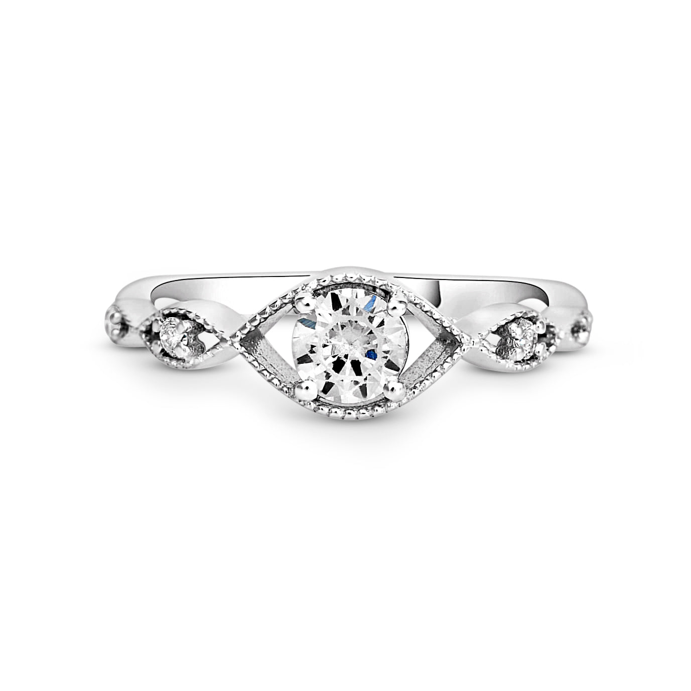 Amazing Quality,Center Diamond , Total diamond wt. 0.065ct. 14K OR 18K Gold Engagement Engagement Wedding Anniversary Gift Ring