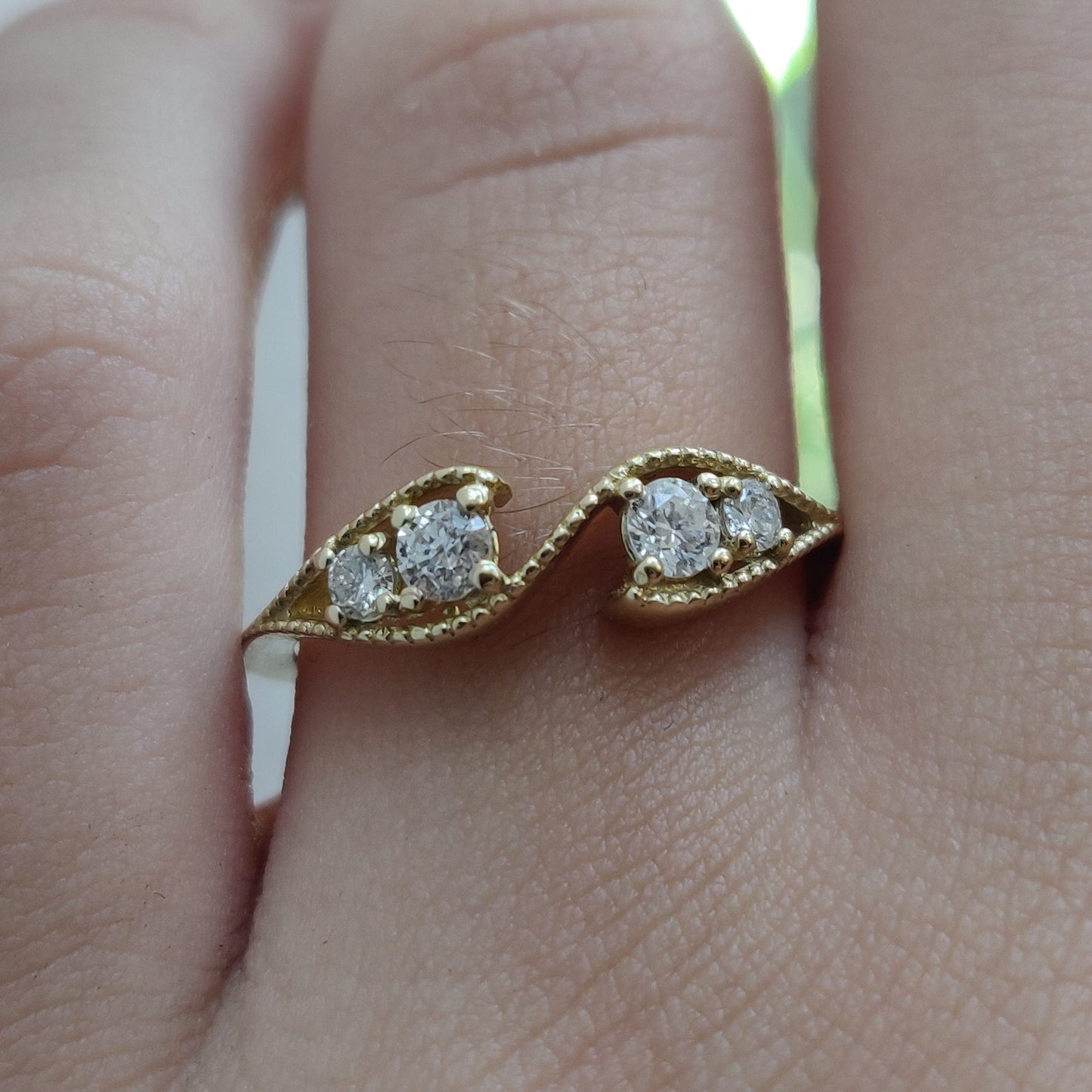 Amazing 0.10 SI2 Quality,Center Diamond , Total diamond wt. 0.30ct. 14K OR 18K Gold Bridal Engagement Wedding Anniversary Gift Ring