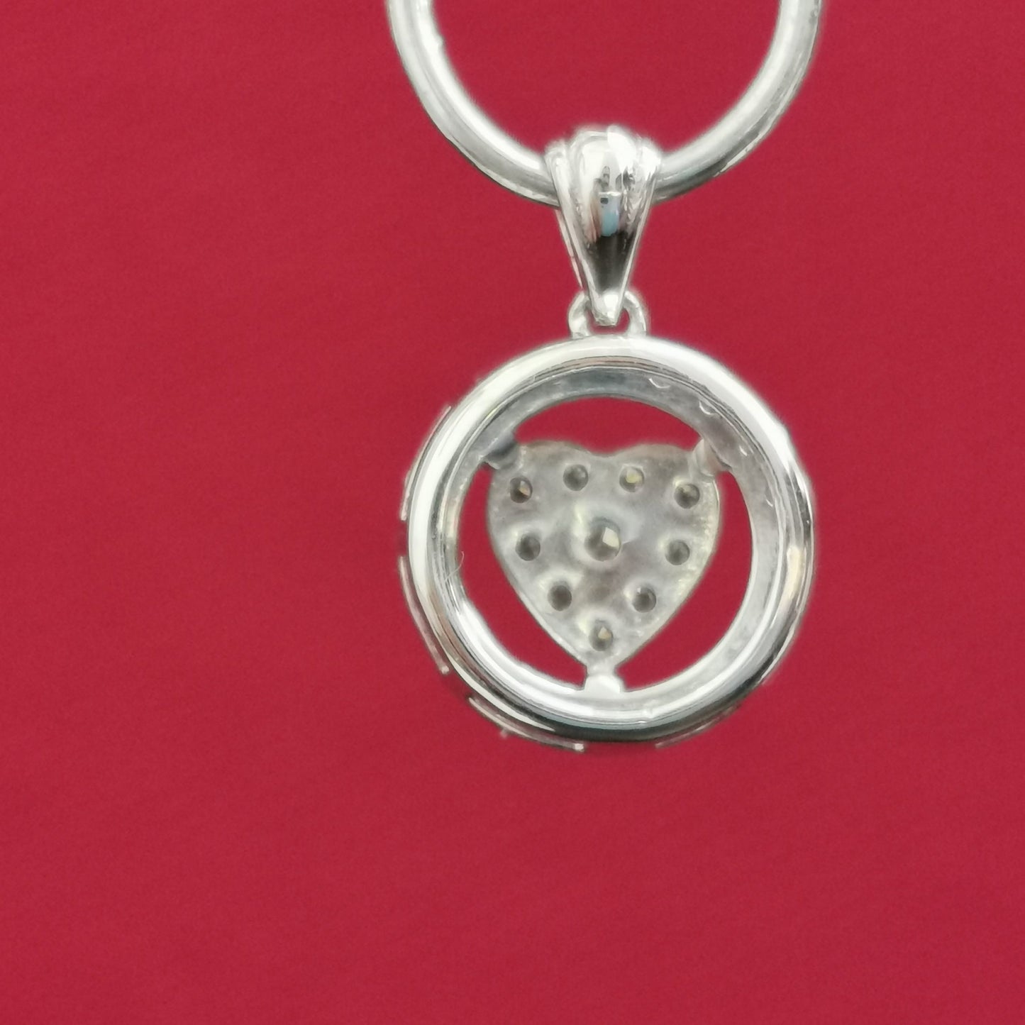 0.45 CT 14K White Gold D VVS2 Diamond Heart Pendant Round Cut Certified For Him For Her Anniversary Beautiful Gift
