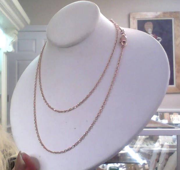 ROSE 14KT CABLE 20" 1.4MM CHAIN